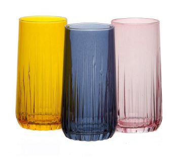 Набор стаканов цв. 3 шт. 360 мл